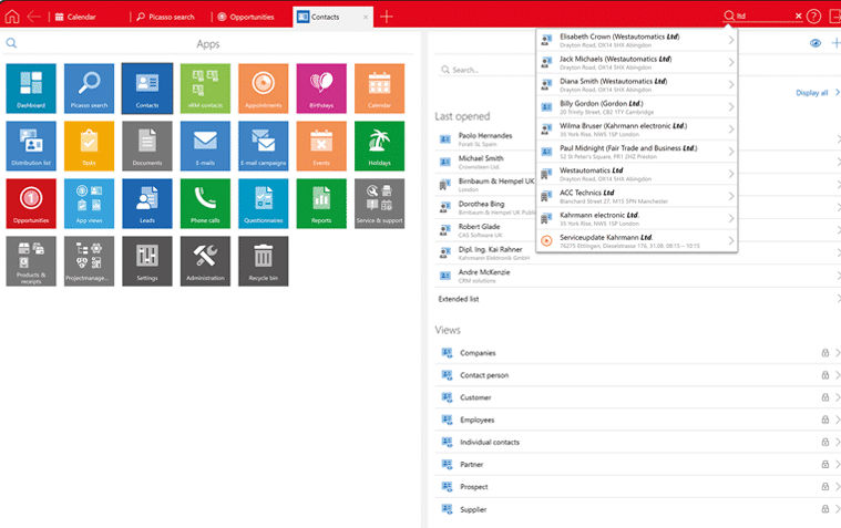 CAS CRM-systeem